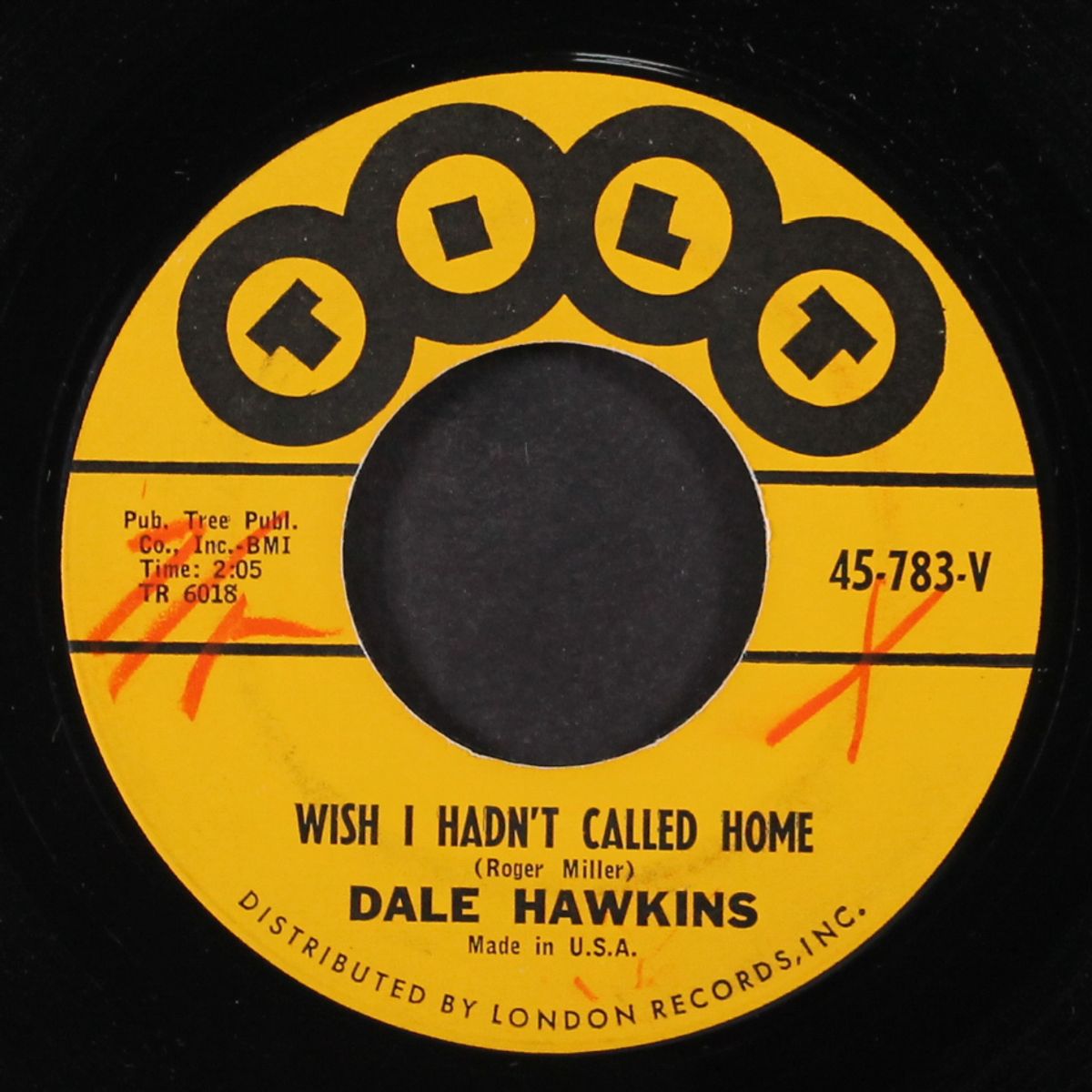 forbidden love / wish i hadn't called home by DALE HAWKINS