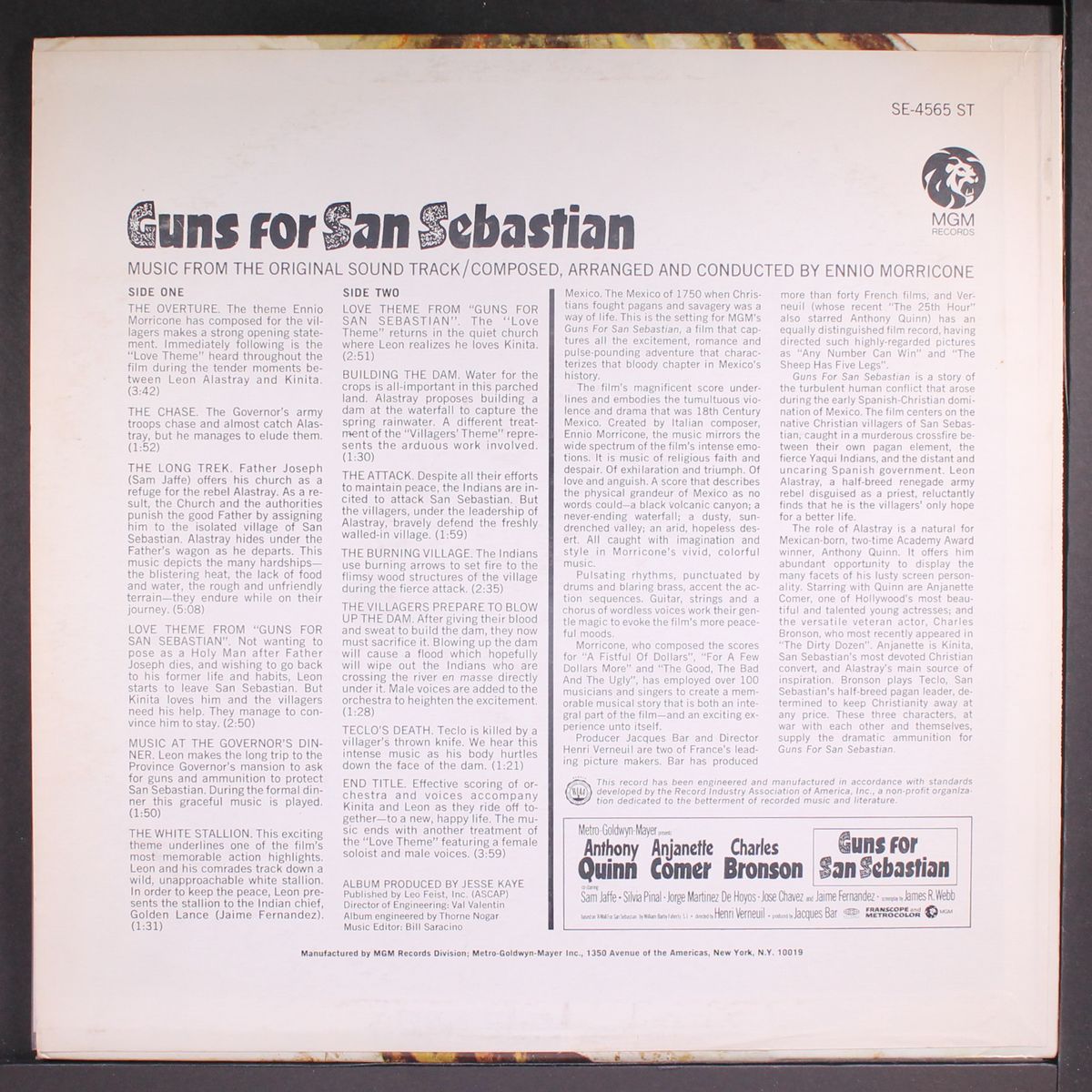 guns for san sebastian by ENNIO MORRICONE