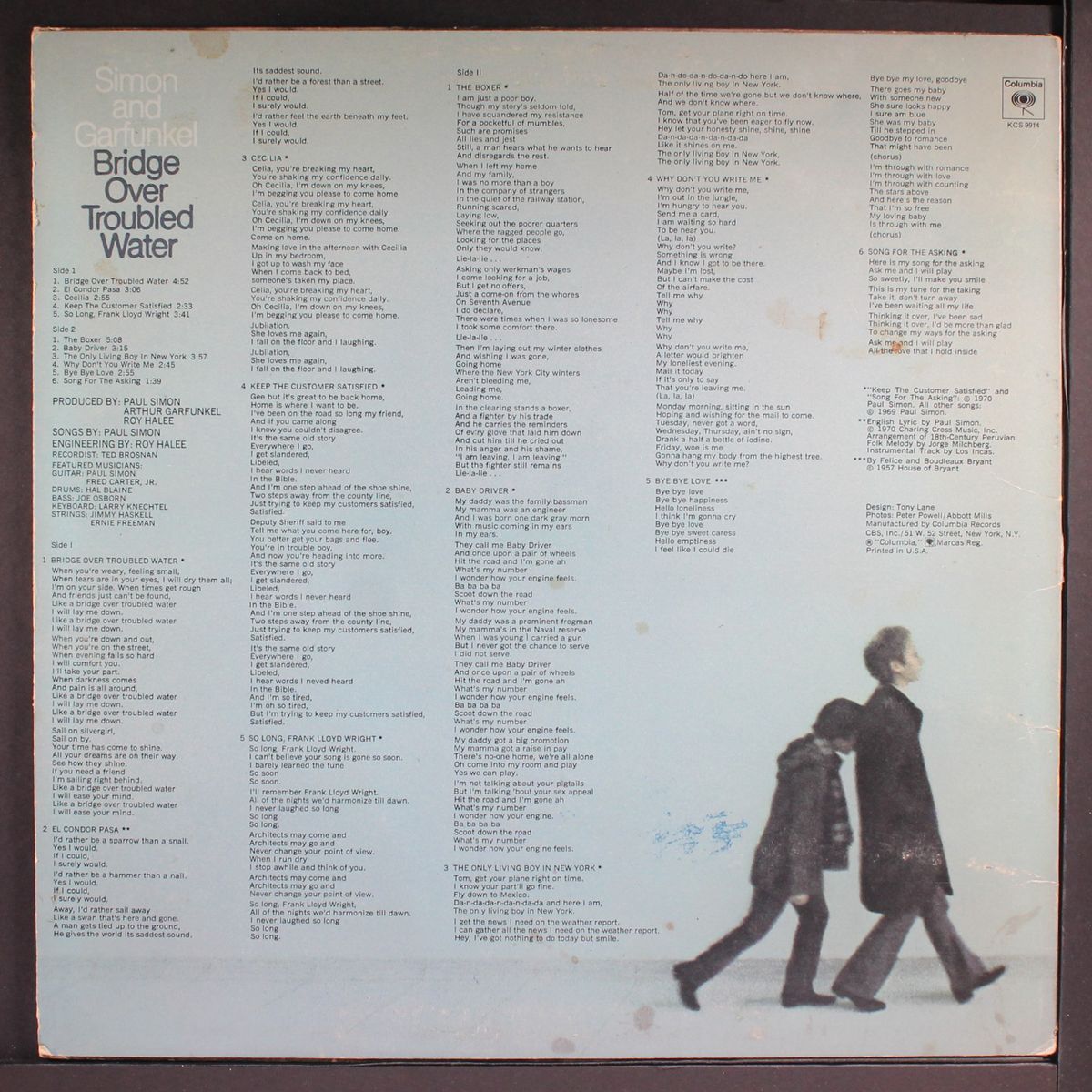 bridge over troubled water by SIMON & GARFUNKEL