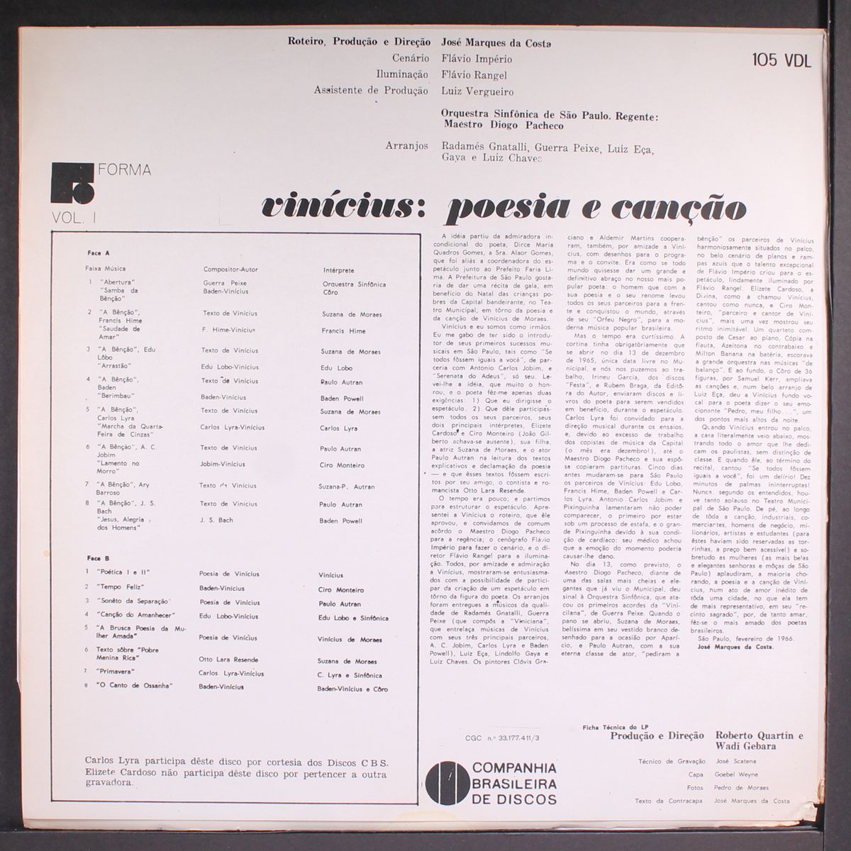 vinicius: poesia e cancao by VINICIUS DE MORAES