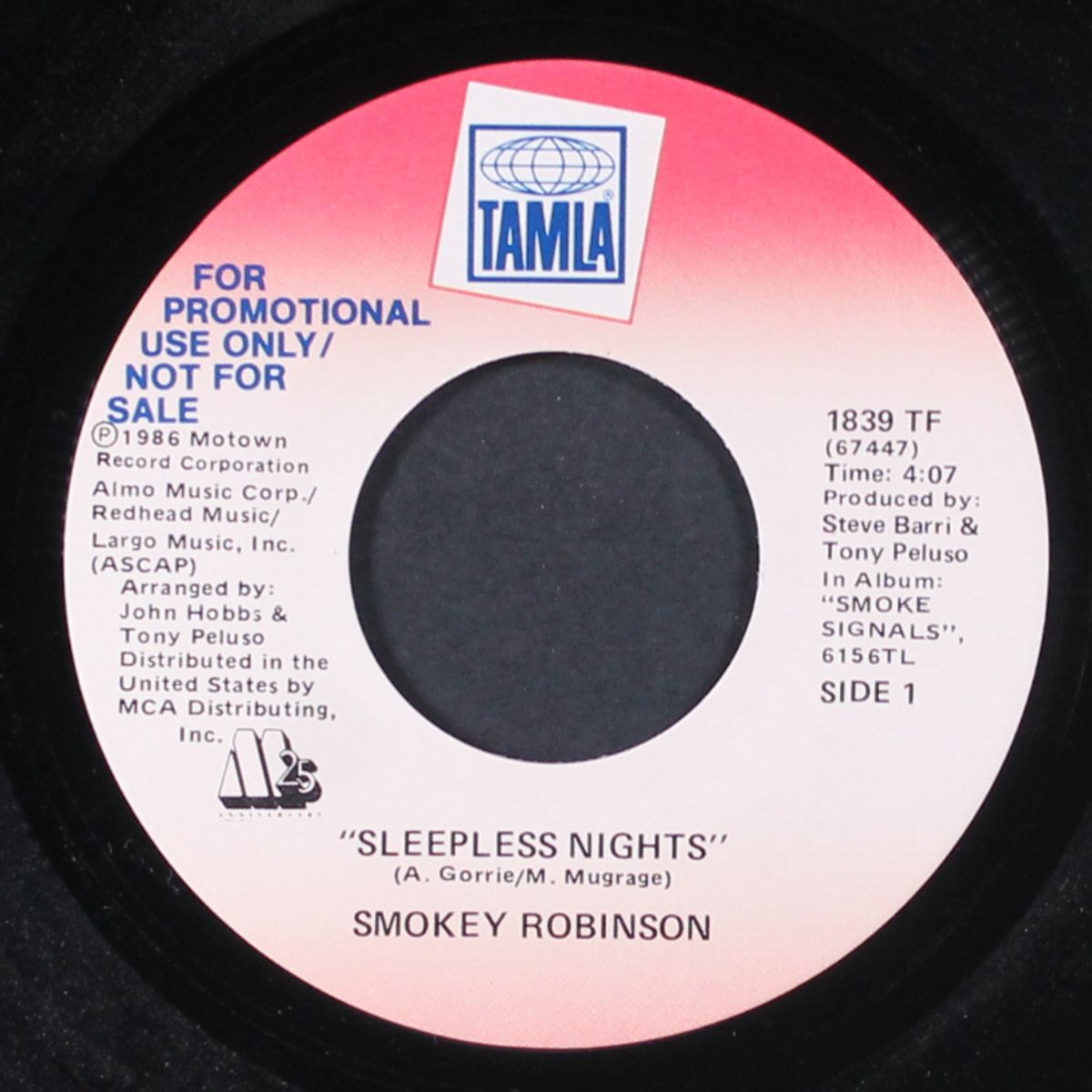 sleepless nights / same by SMOKEY ROBINSON