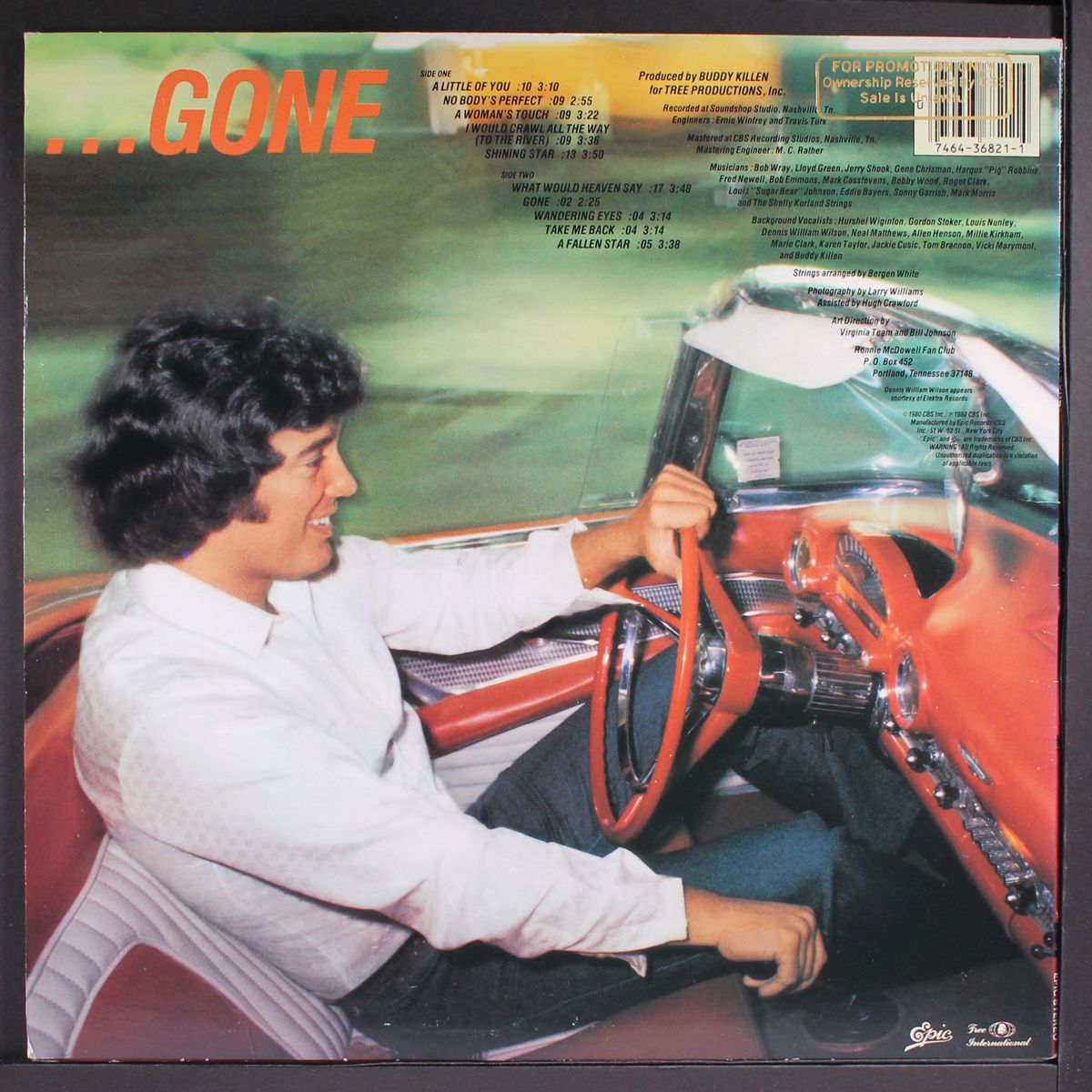 going, going...gone by RONNIE MCDOWELL