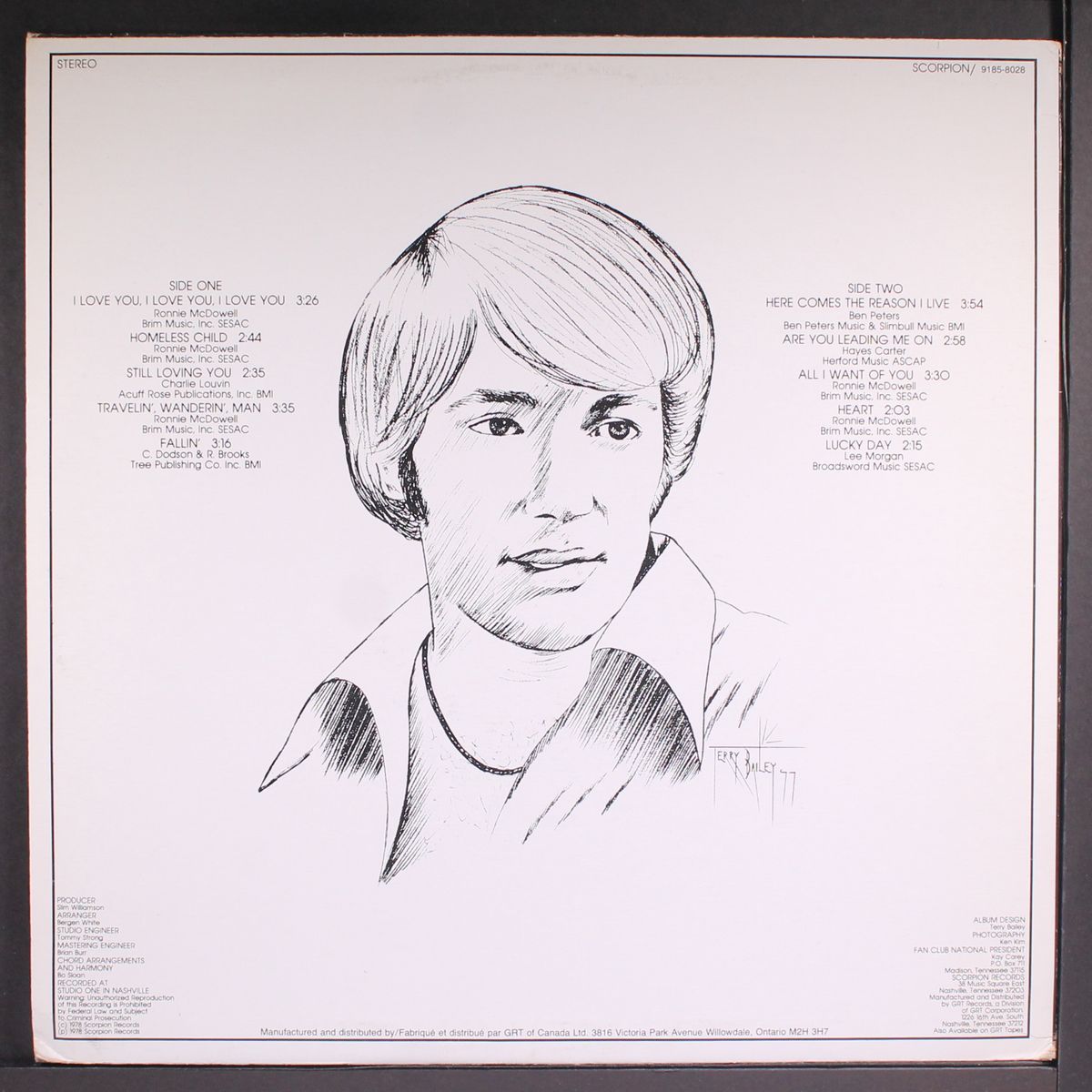 i love you, i love you, i love you by RONNIE MCDOWELL