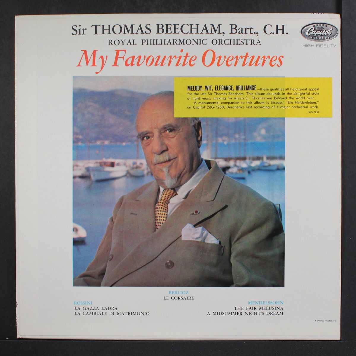 my favourite overtures by SIR THOMAS BEECHAM