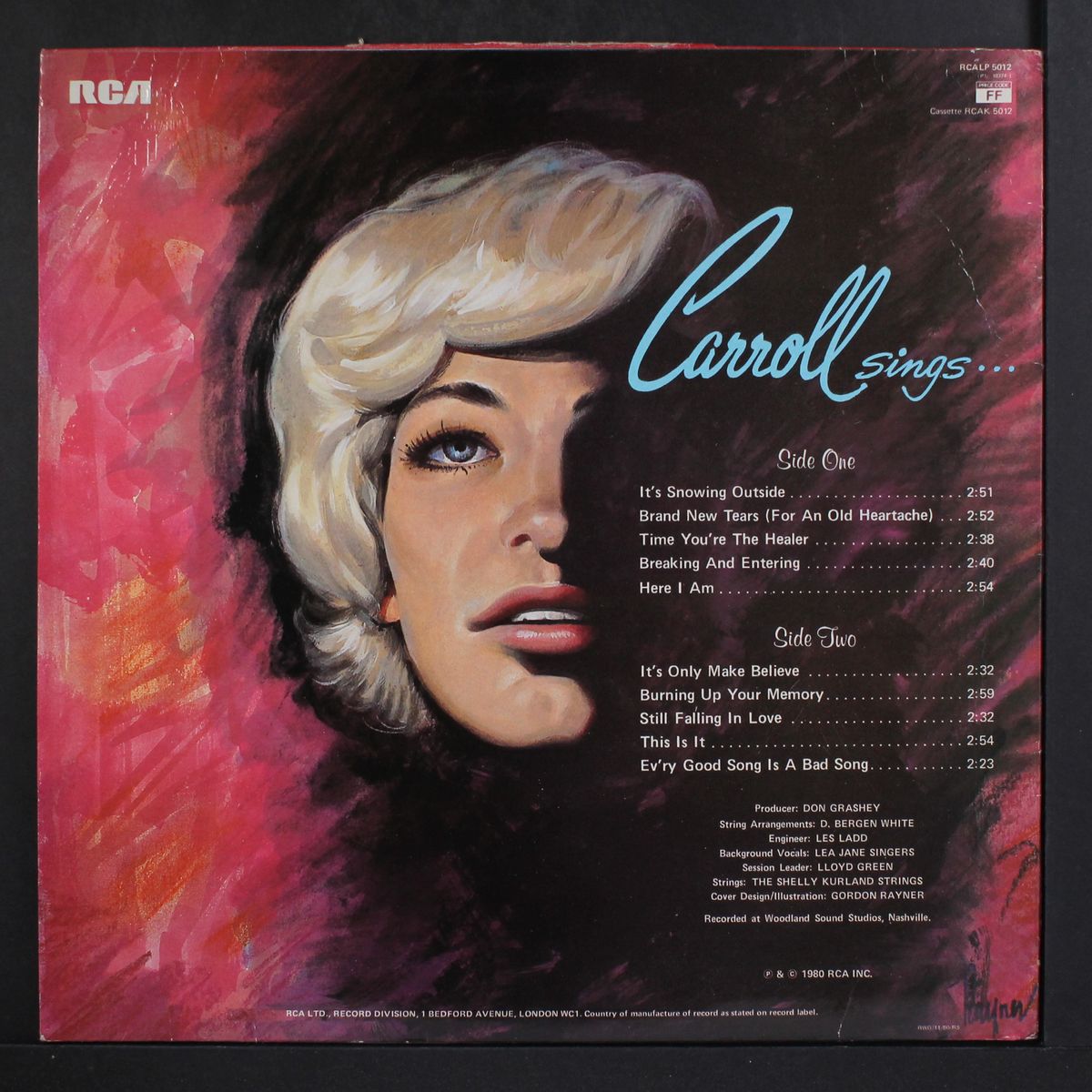 all for the love of a song by CARROLL BAKER