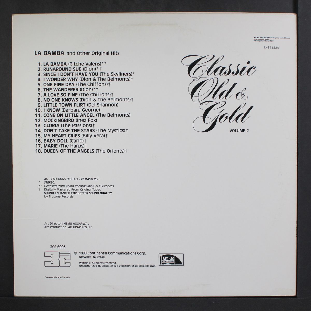 classic old & gold, vol. 2 - la bamba and other original hits by VARIOUS