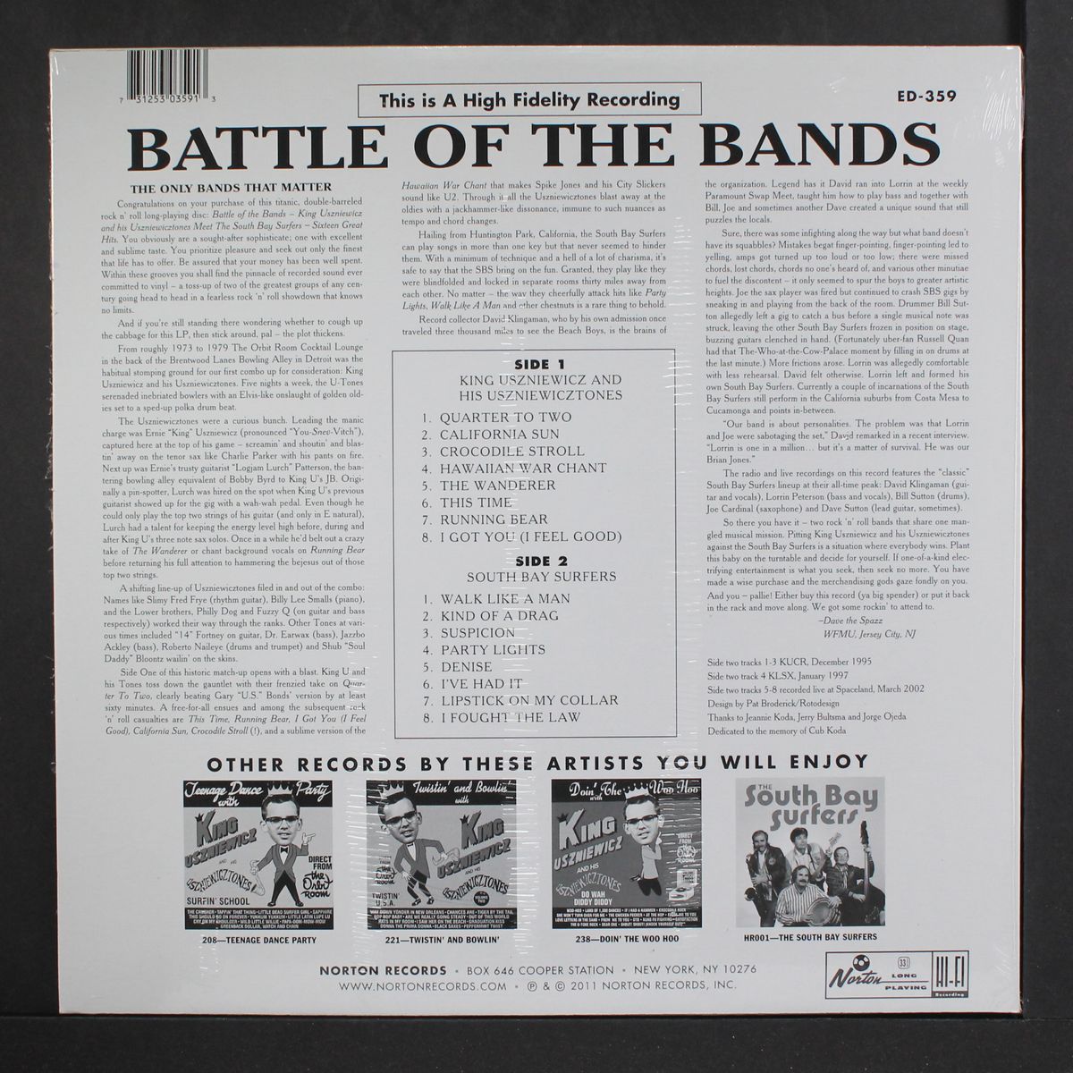 battle of the bands by KING USZNIEWICZ / SOUTH BAY SURFERS