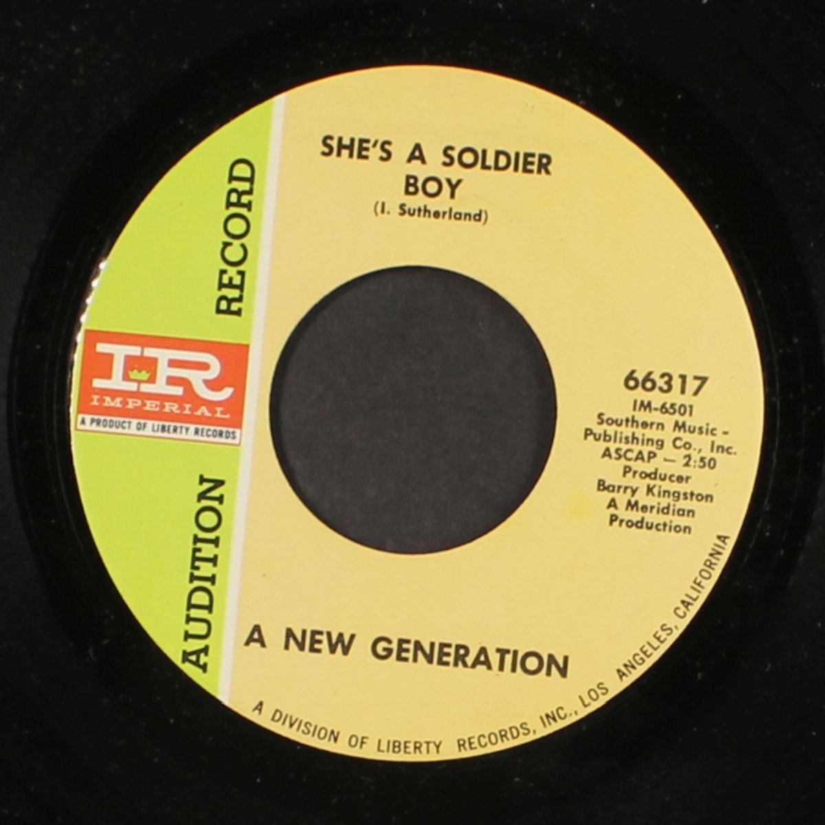 smokey blue's away / she's a soldier boy by NEW GENERATION