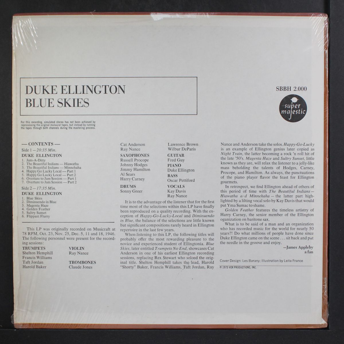 blue skies by DUKE ELLINGTON