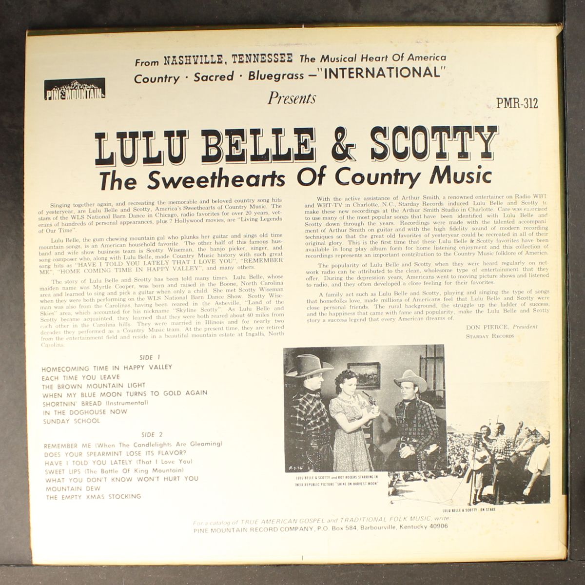 sweethearts of country music by LULU BELLE & SCOTTY