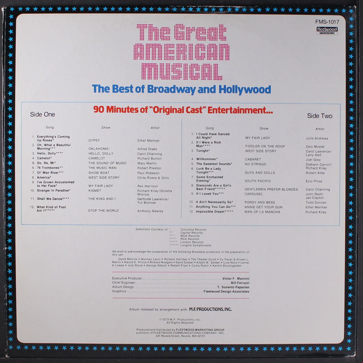 the great american musical by VARIOUS
