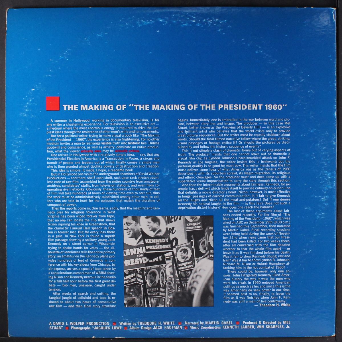 the making of the president 1960 by TELEVISION SOUNDTRACK