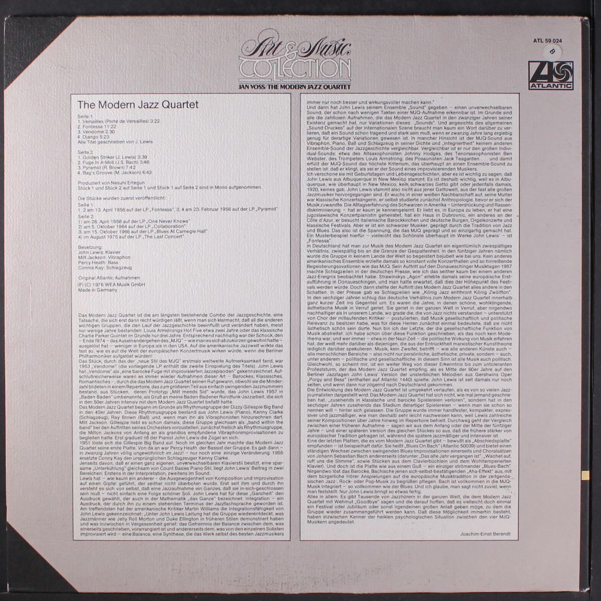 art & music collection by MODERN JAZZ QUARTET