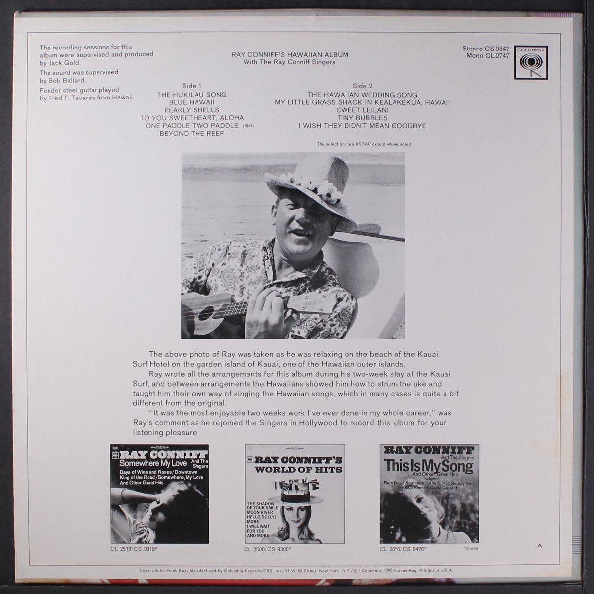 hawaiian album by RAY CONNIFF