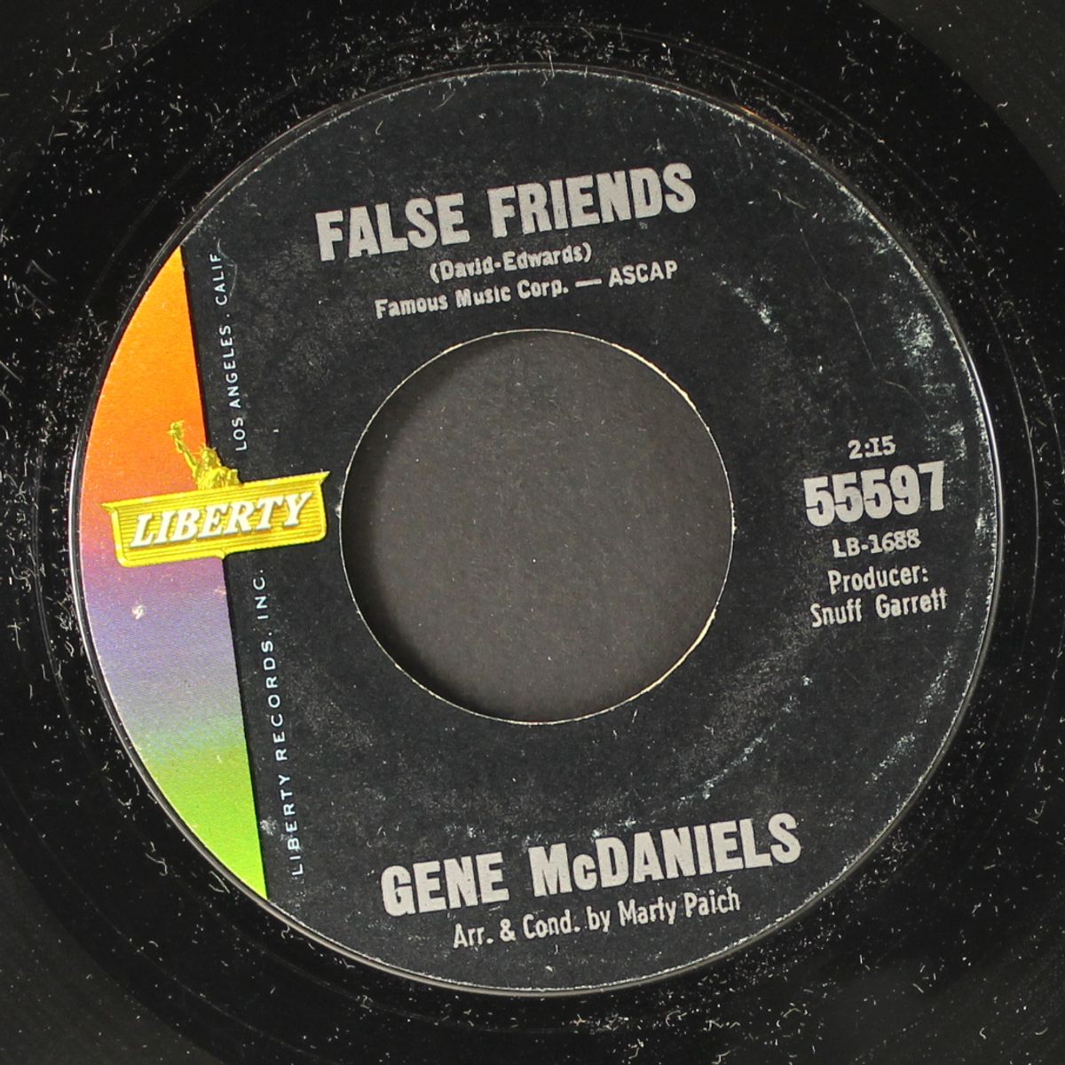 it's a lonely town / false friends by GENE MCDANIELS