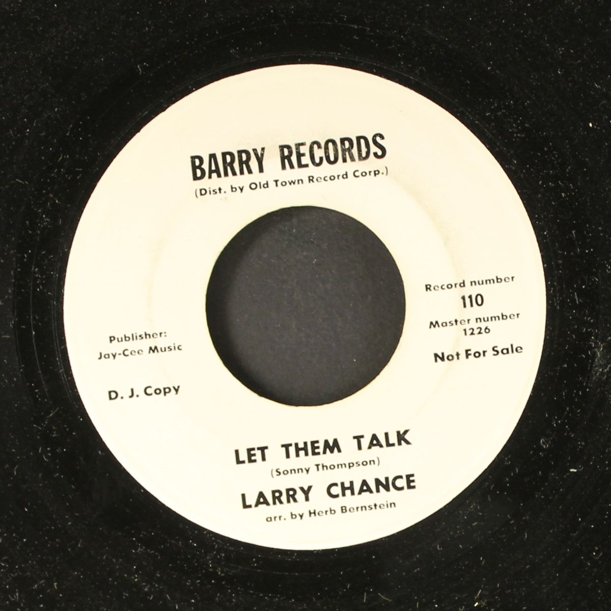 promise her anything / let them talk by LARRY CHANCE
