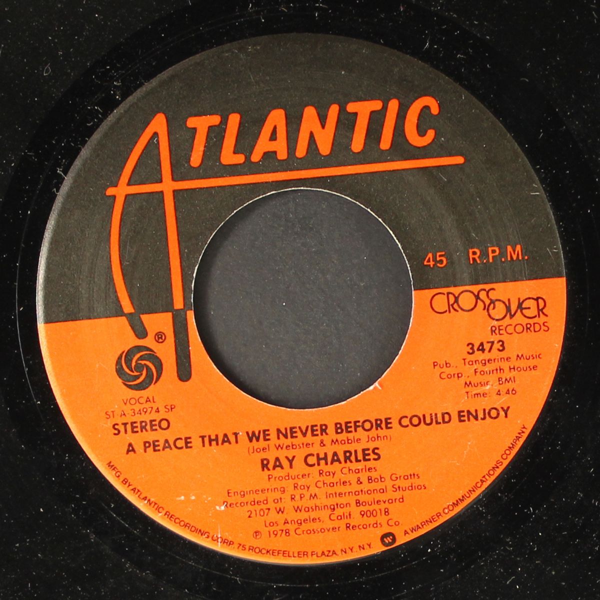 game number nine / a piece that we.. by RAY CHARLES