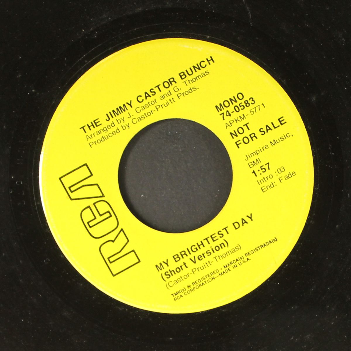 you'd better be good / my brightest day by JIMMY CASTOR BUNCH