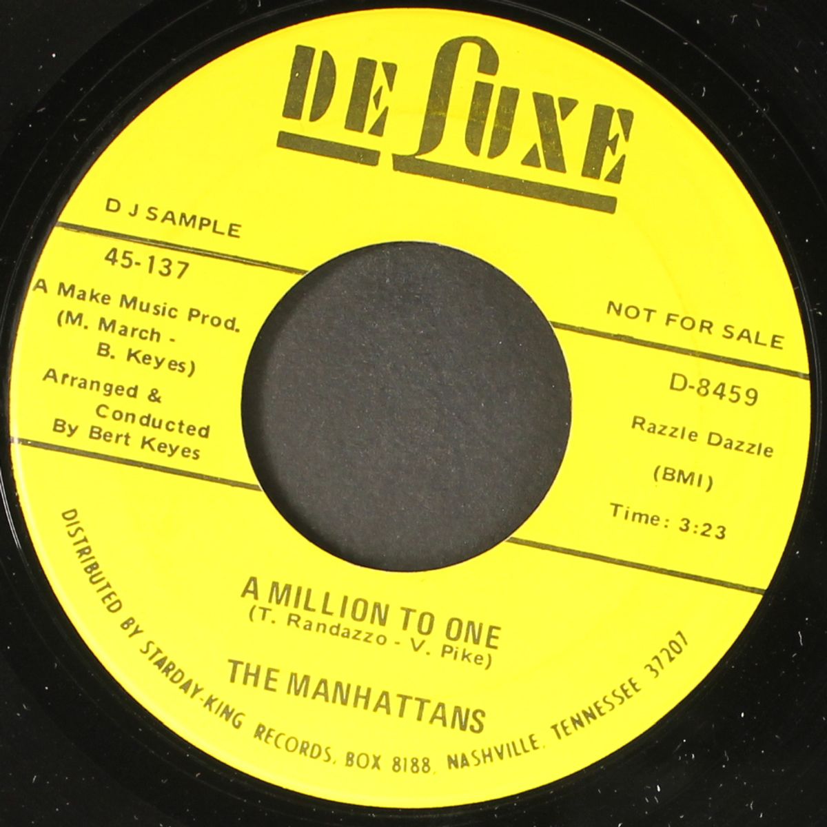 a million to one / cry if you wanna cry by MANHATTANS