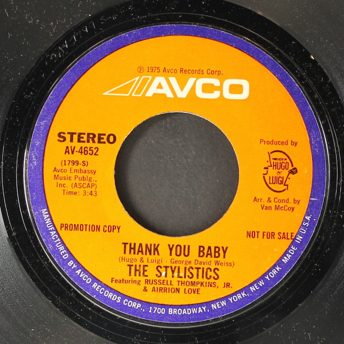 thank you baby by STYLISTICS
