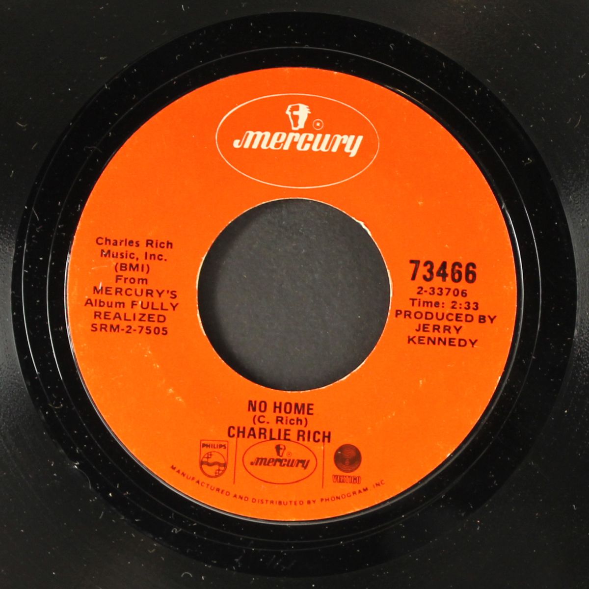 i washed my hands in muddy water / no home by CHARLIE RICH