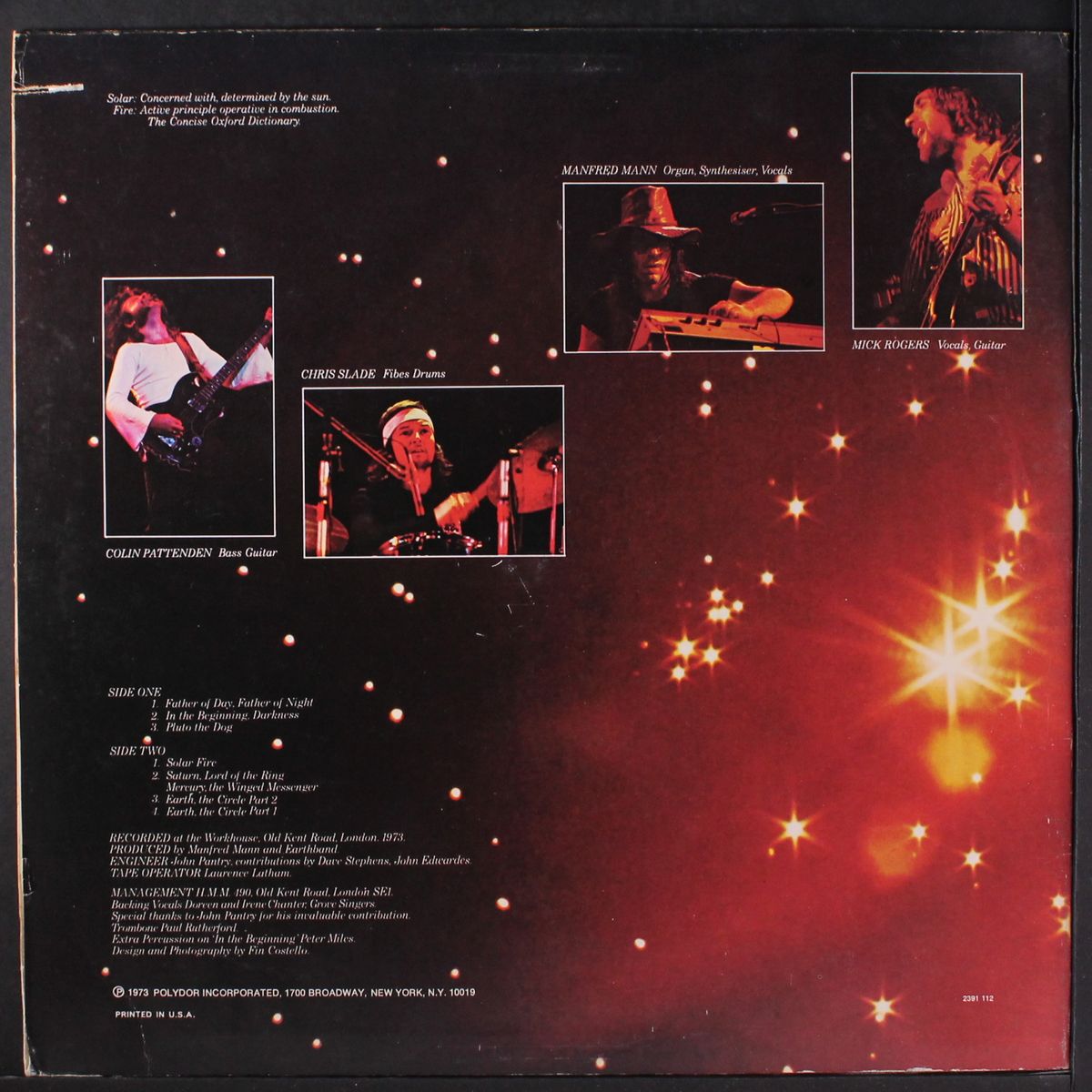 solar fire by MANFRED MANN'S EARTH BAND