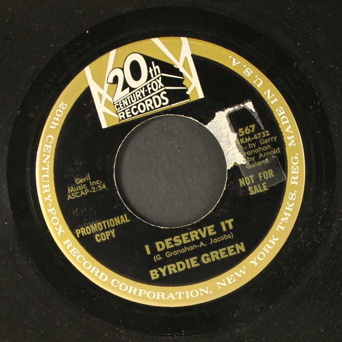 thru a long and sleepless night / i deserve it by BYRDIE GREEN