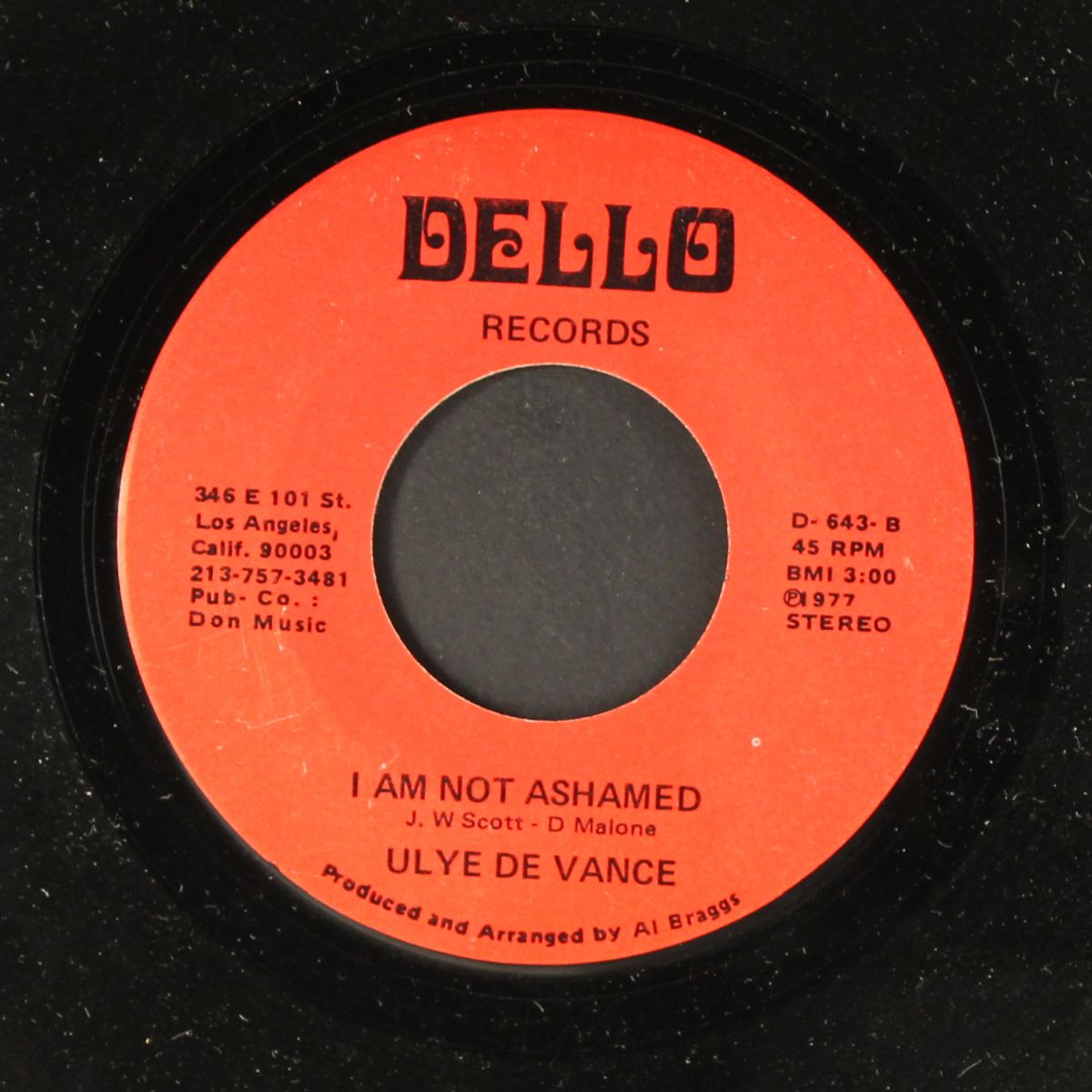 my room is dark & empty / i am not ashamed by ULYE DE VANCE