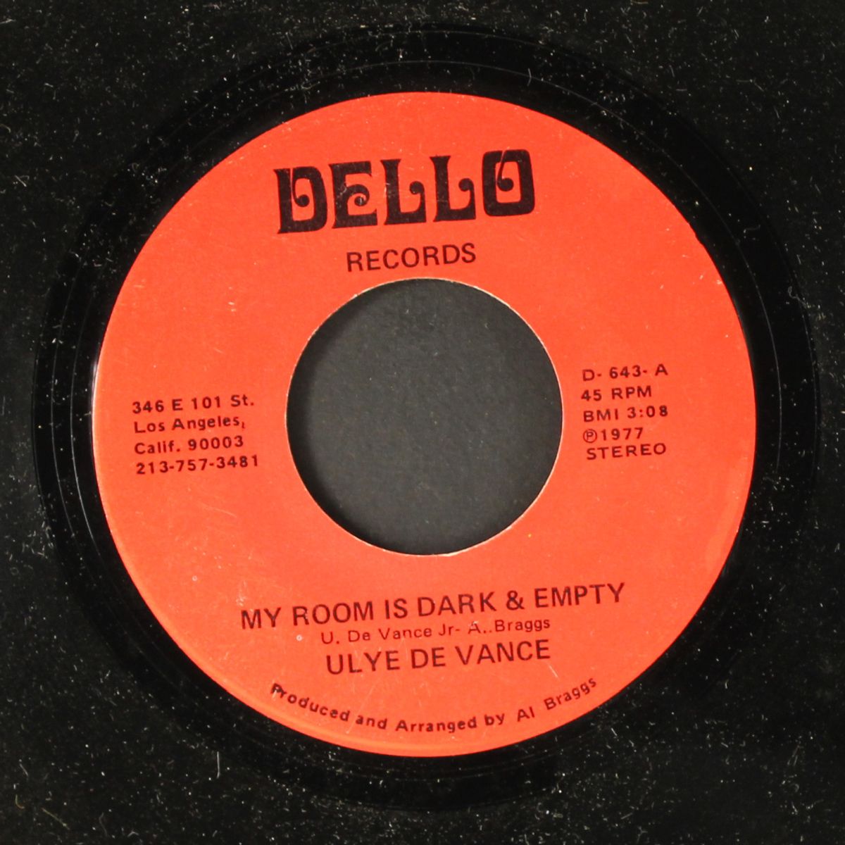 my room is dark & empty / i am not ashamed by ULYE DE VANCE