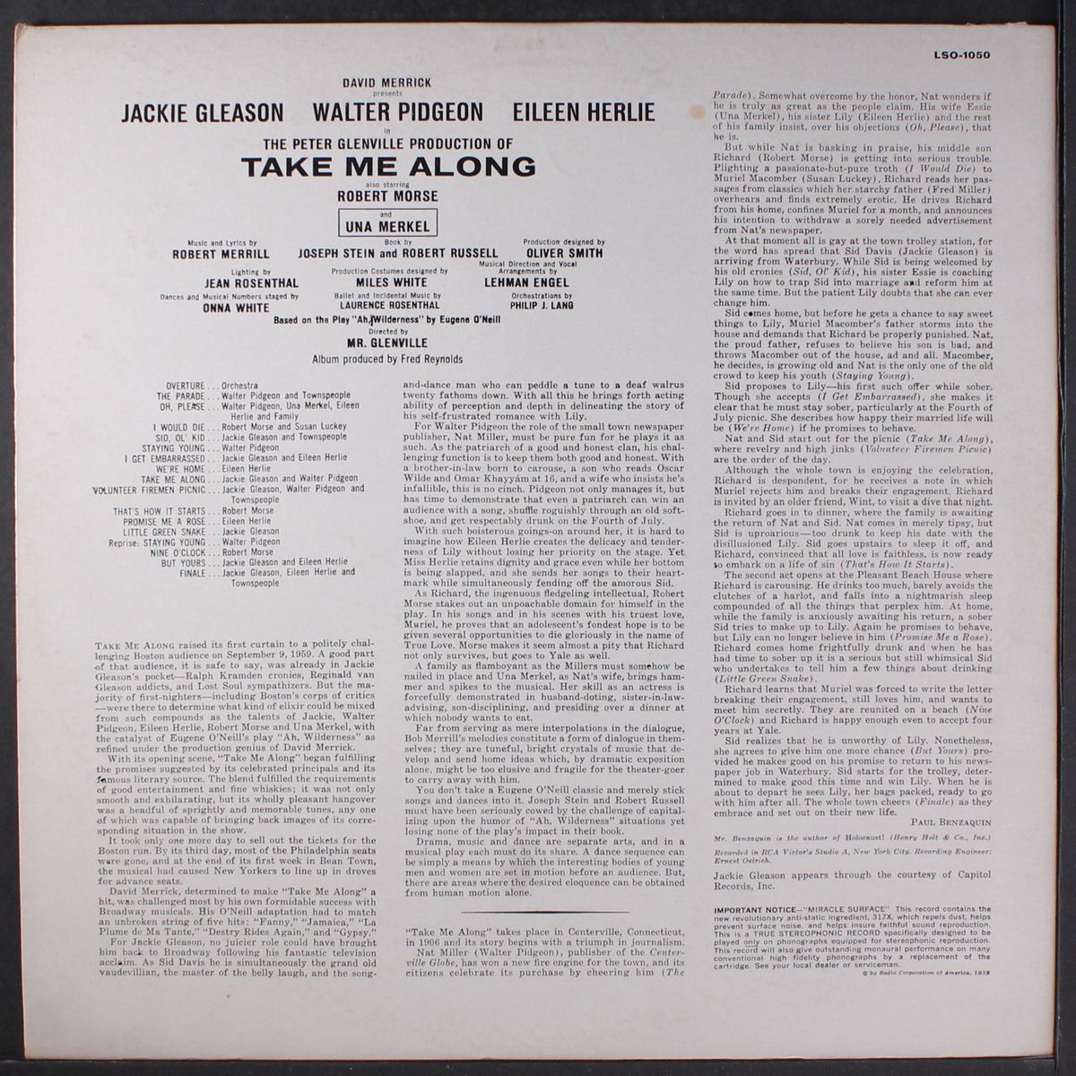 take me along by ORIGINAL CAST