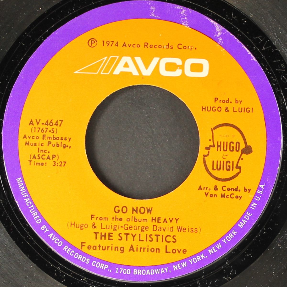 heavy fallin' out / go now by STYLISTICS
