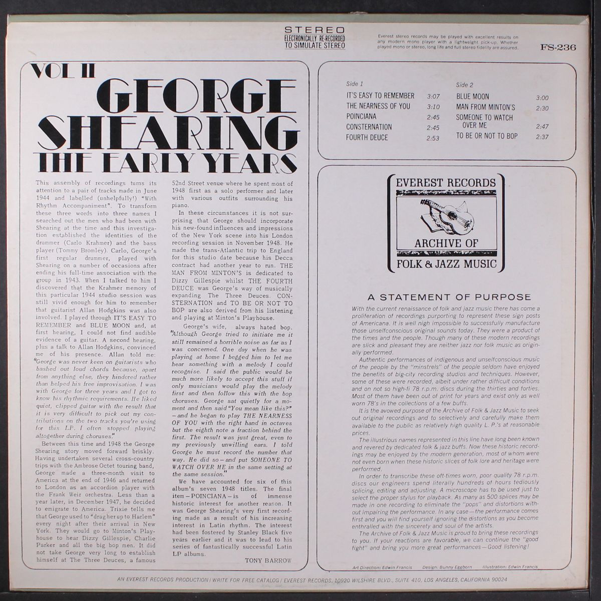 the early years vol. 2 by GEORGE SHEARING