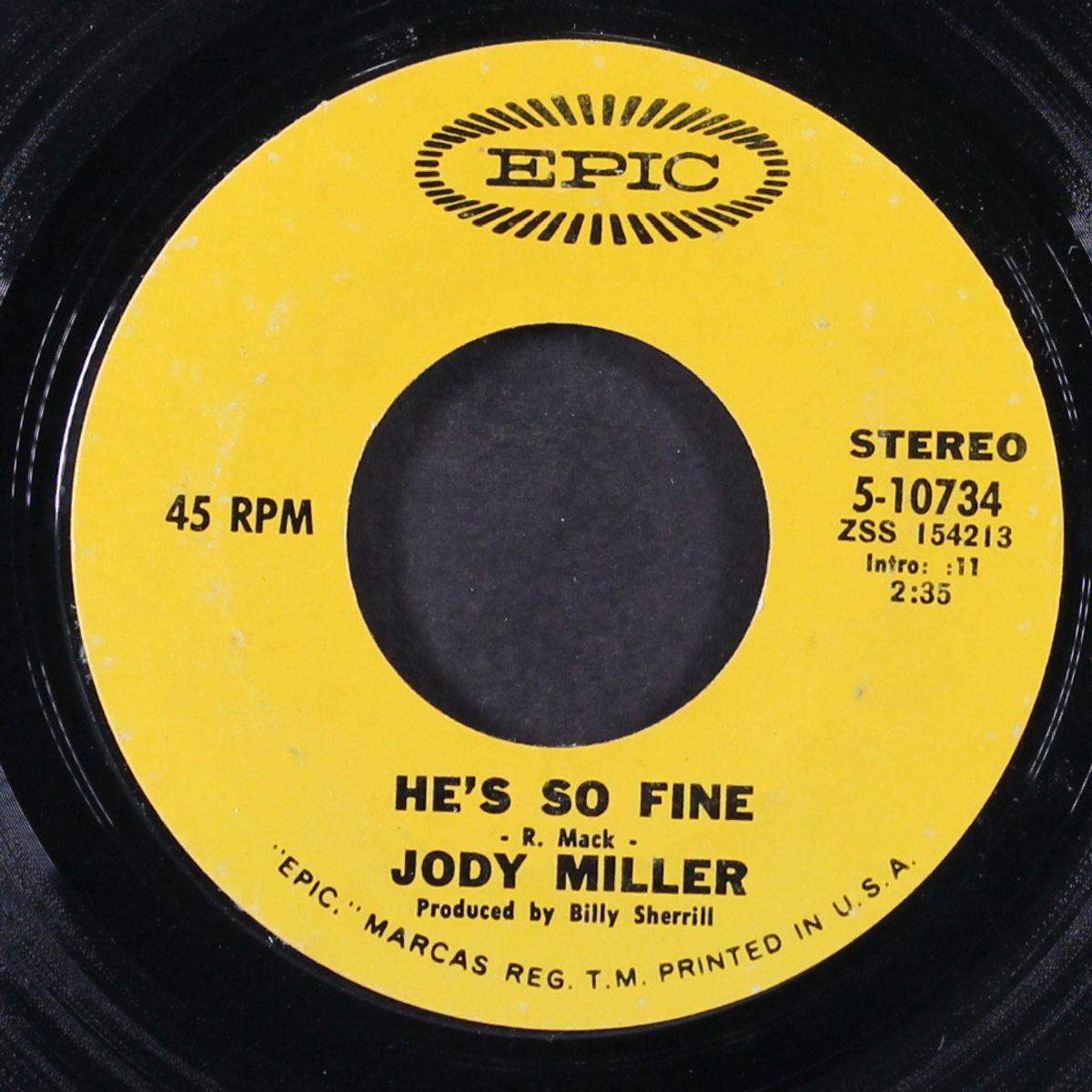 he's so fine / you number two by JODY MILLER