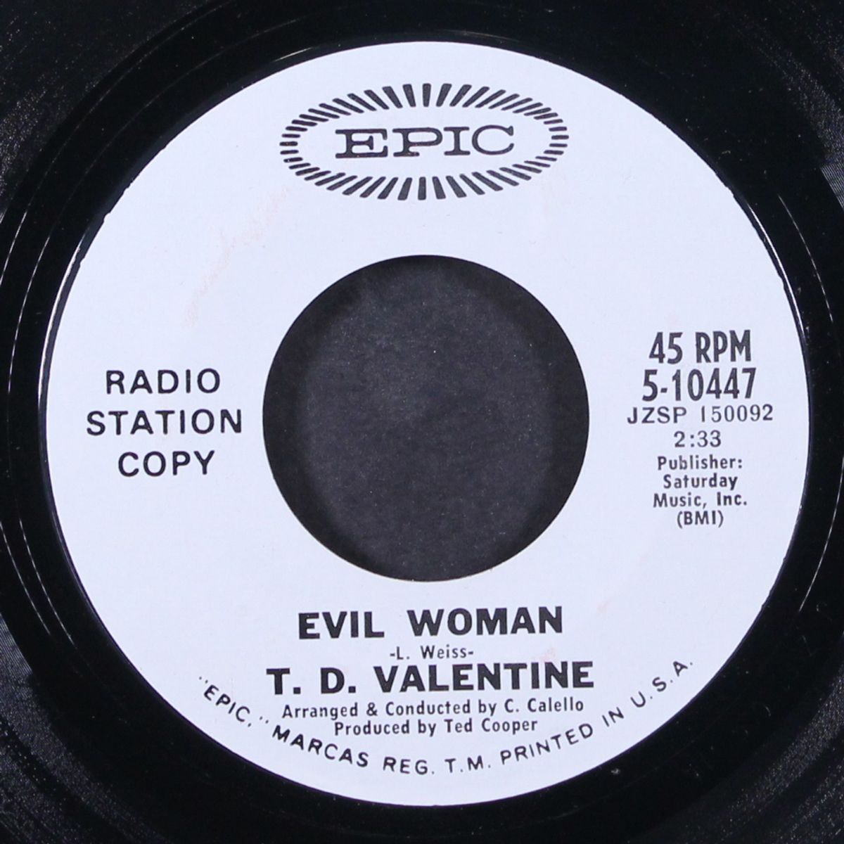 evil woman / woman without love by T.D. VALENTINE