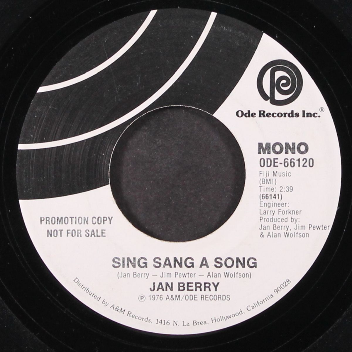 sing sang a song / mono by JAN BERRY