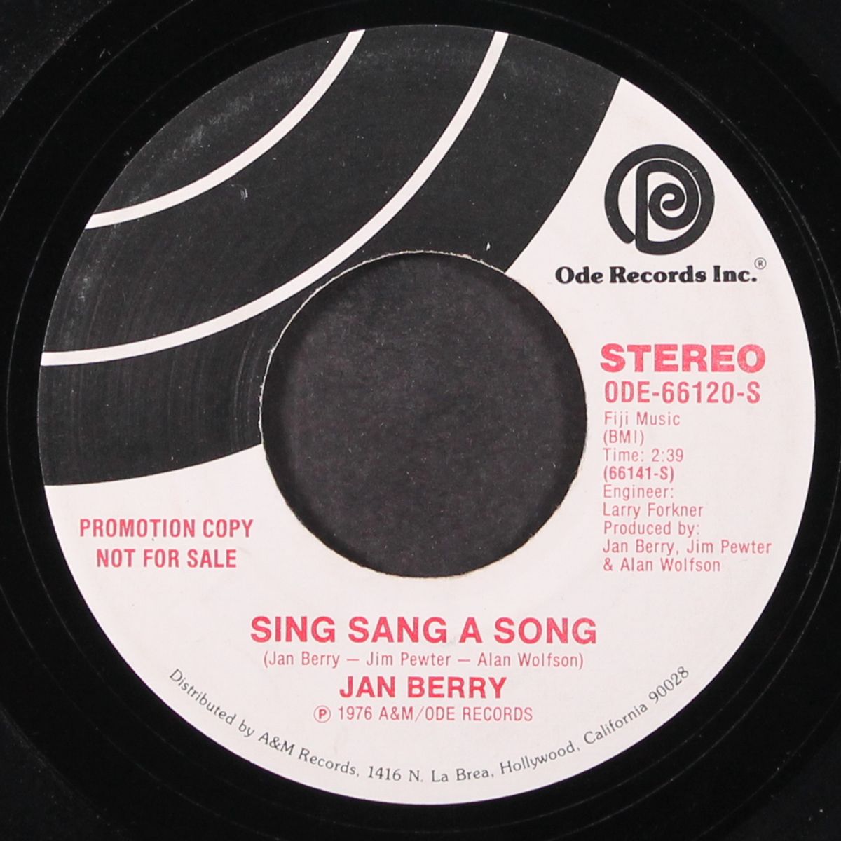 sing sang a song / mono by JAN BERRY
