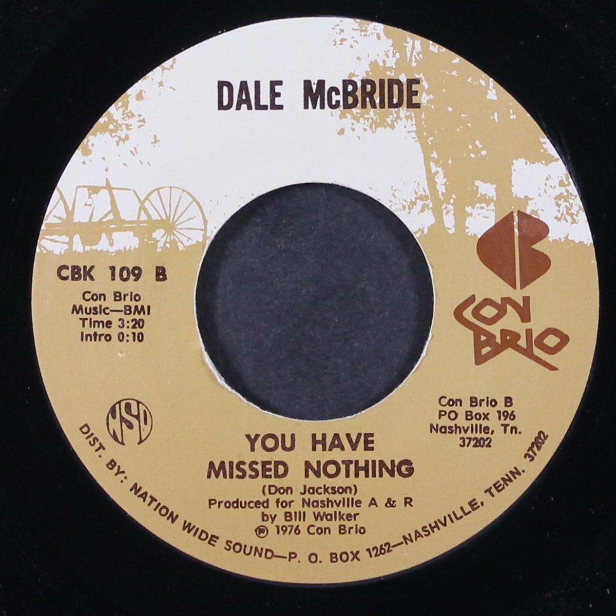 getting over you again / you have missed nothing by DALE MCBRIDE