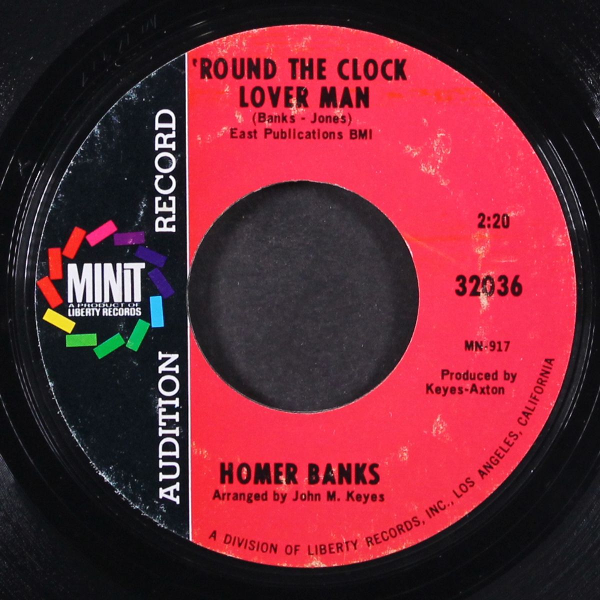 'round the clock lover man / foolish hearts break fast by HOMER BANKS