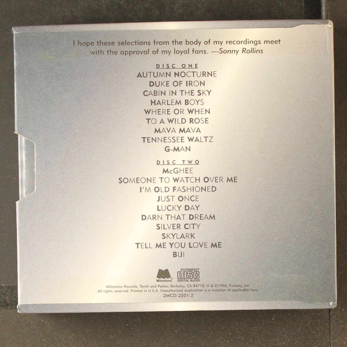silver city - a celebration of 25 years on milestone by SONNY ROLLINS