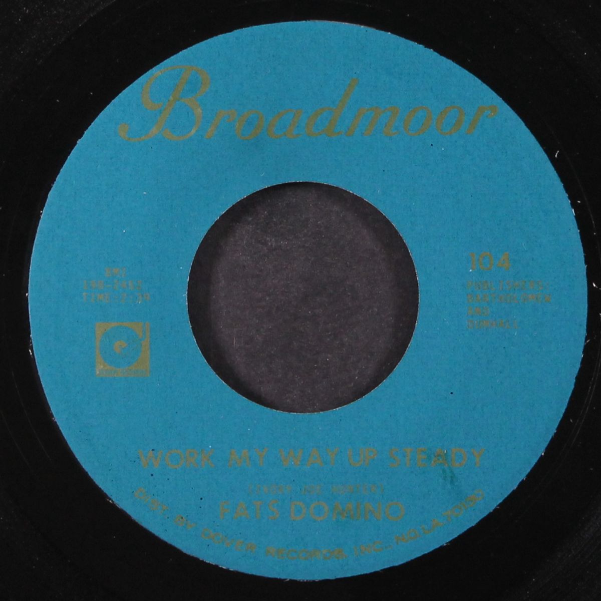 work my way up steady / the lady in black by FATS DOMINO