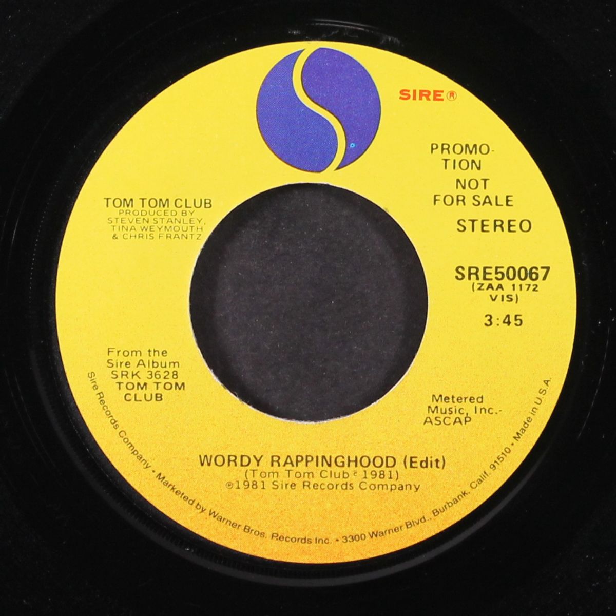 wordy rappinghood edit / mono by TOM TOM CLUB
