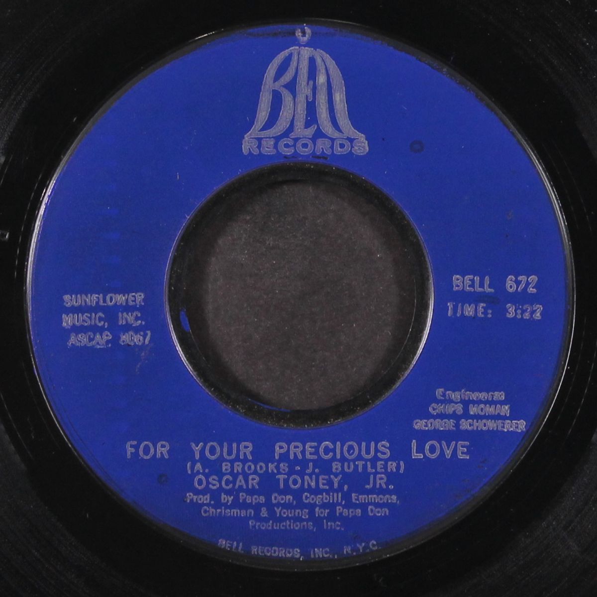 ain't that true love / for your precious love by OSCAR TONEY, JR.