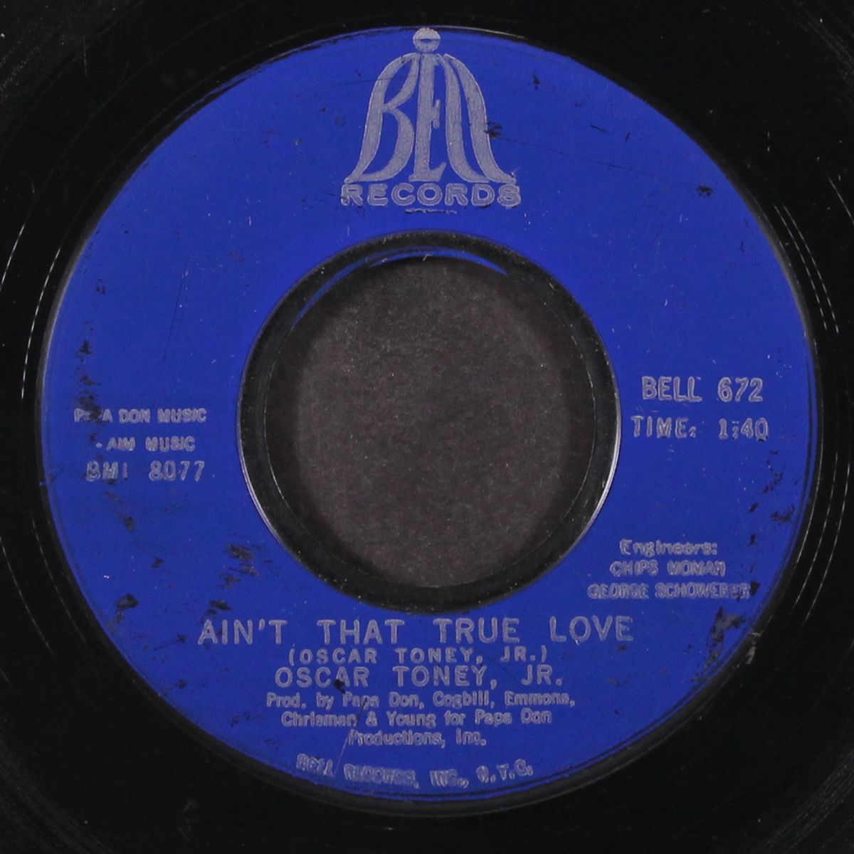 ain't that true love / for your precious love by OSCAR TONEY, JR.