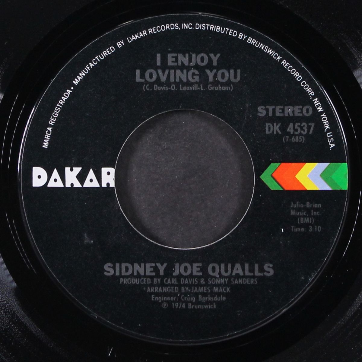 how can you say goodbye / i enjoy loving you by SIDNEY JOE QUALLS