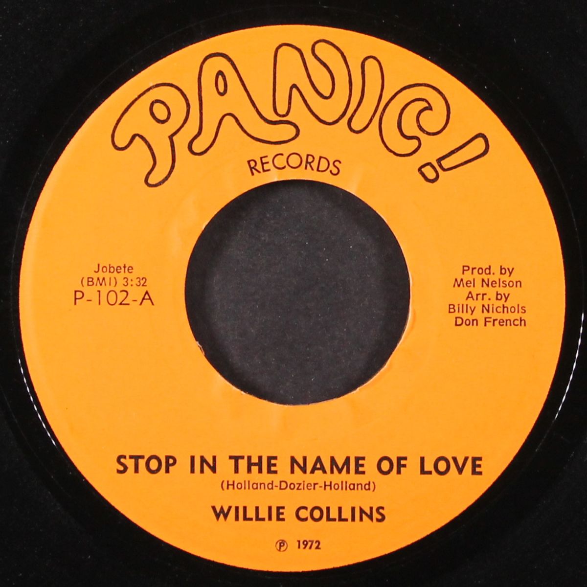 don't stop now / stop in the name of love by WILLIE COLLINS