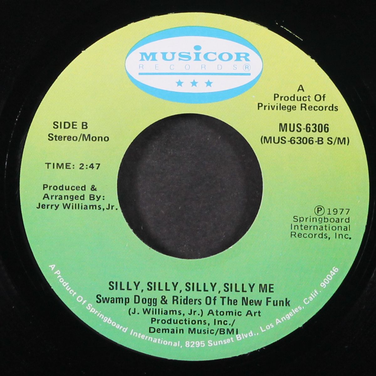 my heart just can't stop dancing / silly me by SWAMP DOGG