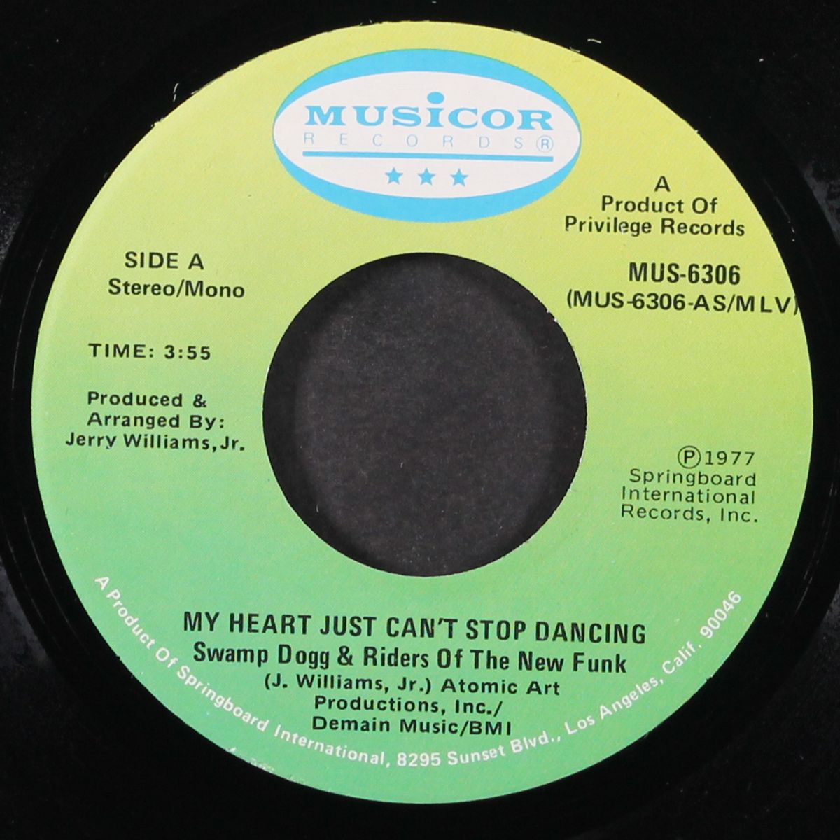 my heart just can't stop dancing / silly me by SWAMP DOGG