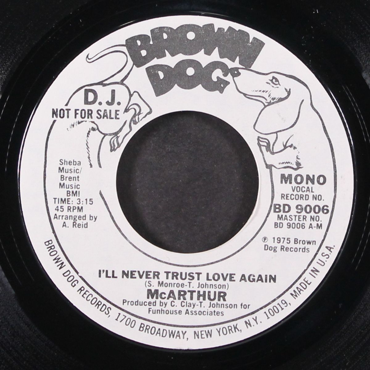 i'll never trust love again / mono by MCARTHUR