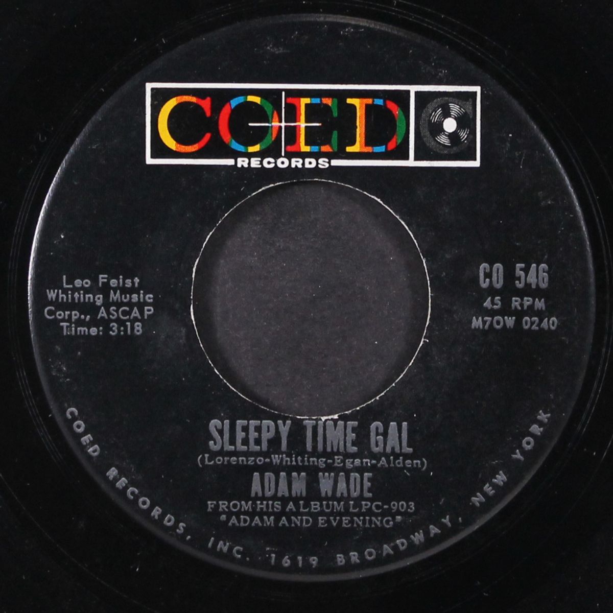 take good care of her / sleepy time gal by ADAM WADE