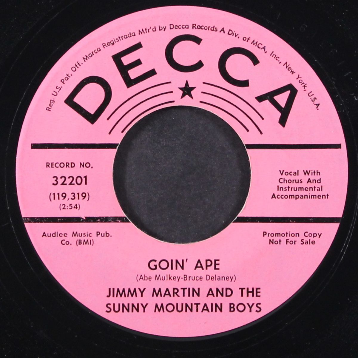 goin' ape / wild indian by JIMMY MARTIN